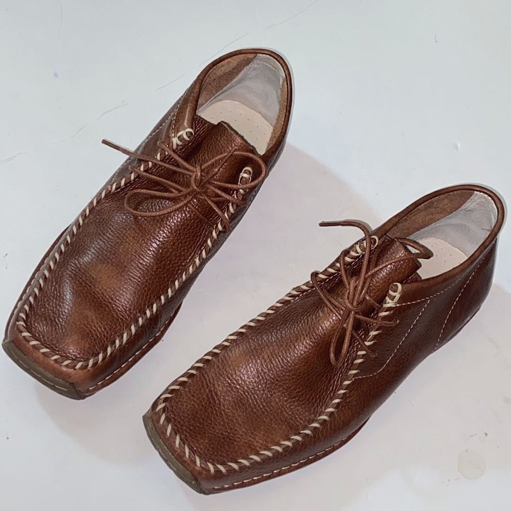 GBX Leather Upper Men's Brown Leather Casual Shoes Boots Size 10M US